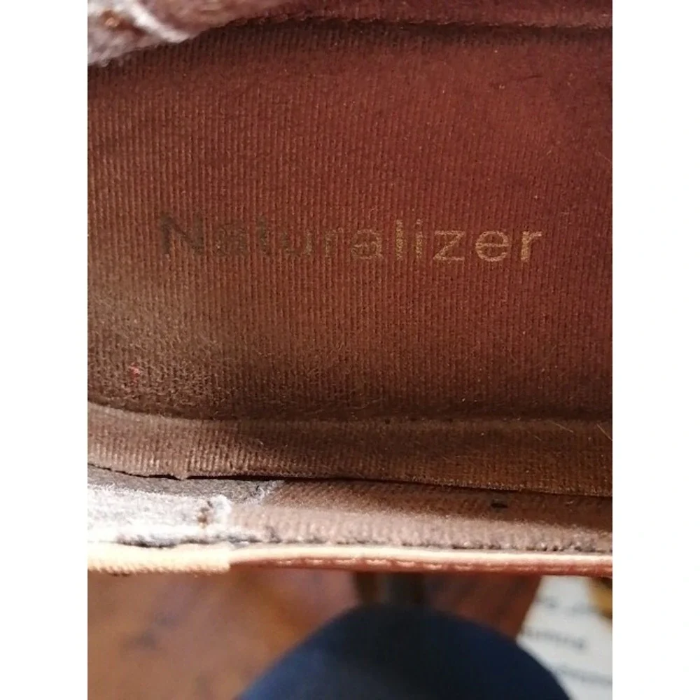 Naturalizer Shoes Loafers Womens Brown 9 Narrow Leather Walking Stretch 721N75